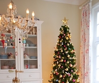 Christmas tree in the dining room