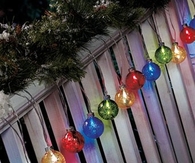 Colorful light ornaments