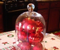 Ornaments in a glass