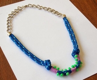 beaded rope necklace