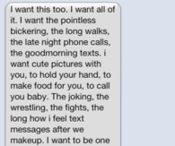 I want all of this with you