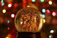 Bambi snow globe