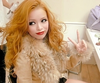 Honey blonde hair