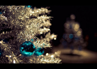 Silver christmas tree
