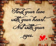 find love with your heart