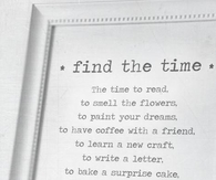 find the time