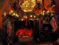 Fireplace Christmas Decorations