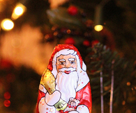 Chocolate santa claus
