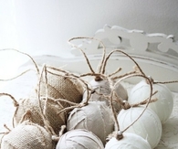 Thread christmas ornaments
