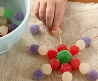 Gumdrop snowflakes