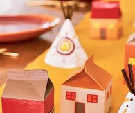 Tepees and houses