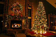Bright christmas tree