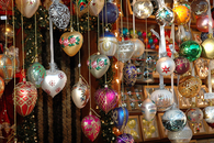 Hanging christmas ornaments