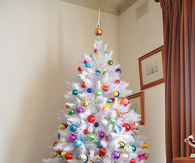 Colorful ornament christmas tree