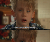 I made my family disappear