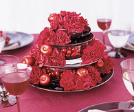 Cranberry Carnation Pyramid
