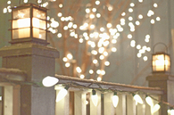 Bright white lights