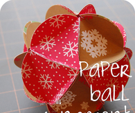 Paper ball ornament