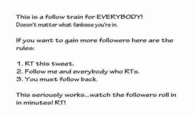 twitter follow train