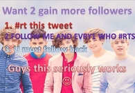 one direction twitter follow train