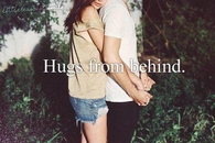 Hugs from behind