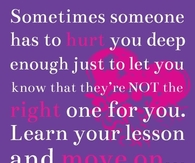 learn your lesson