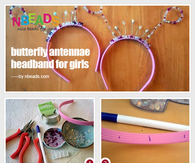 Butterfly Antennae Headband for Girls