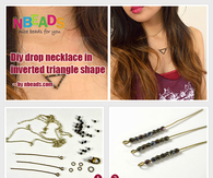 DIY Drop Necklace in Inverted Triangle Shape