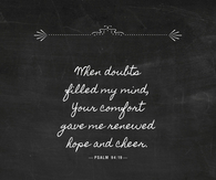When doubts filled my mind