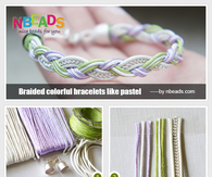 Braided Colorful Bracelets Like Pastel