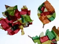 Stained glass leaves
