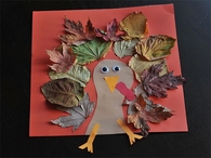 Fall leaves turkey