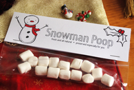 Snowman poop