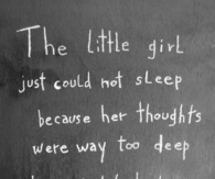 The little girl