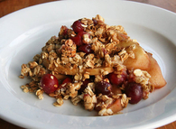 Apple cranberry crisp
