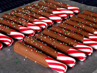 Chocolate peppermint sticks
