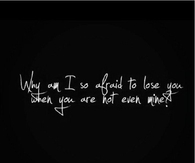 Why Am I So Afraid