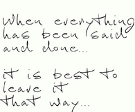 Leave It That Way