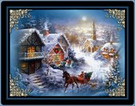 Sparkly Blue Christmas Graphic