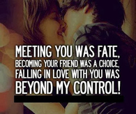 Meeting you was fate