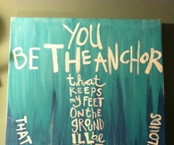 You be the anchor...