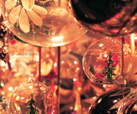 Clear glass ornaments
