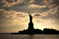 Statue of liberty sillhouette