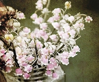 Grunge flowers in a vase