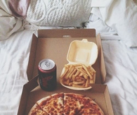 Pizza and fries