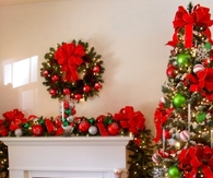 Christmas decoration in the living room