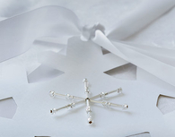 Beaded snowflakes