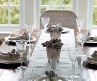 Fancy table winter table setting