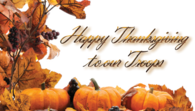 Happy Thanksgiving To Our Troops
