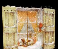 Snow & Sleeping Puppy